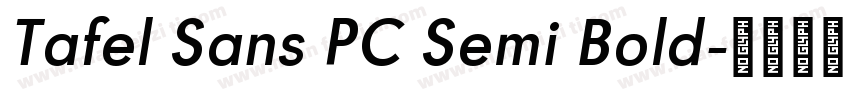 Tafel Sans PC Semi Bold字体转换